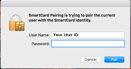 smart card pairing sierra|Enabling Smart Card for Mac OS (Sierra.